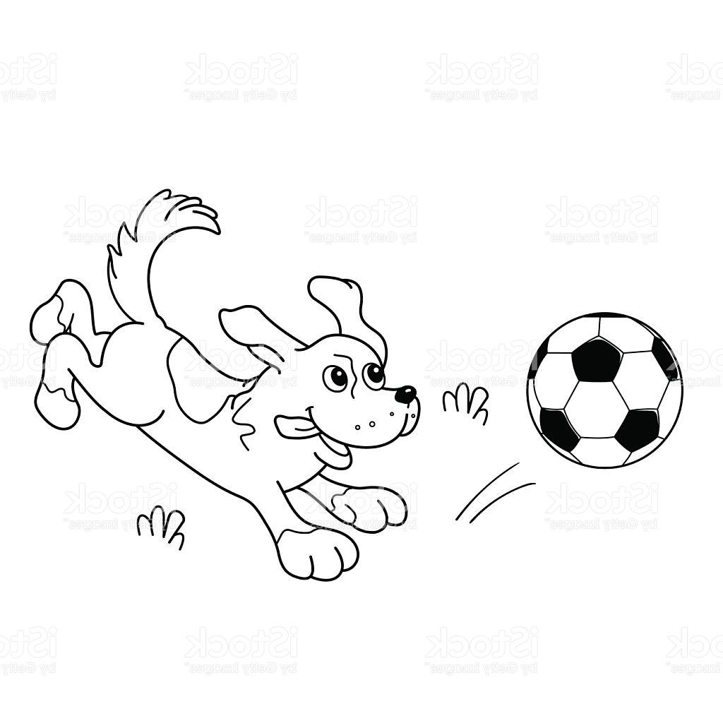 dog ball cartoon