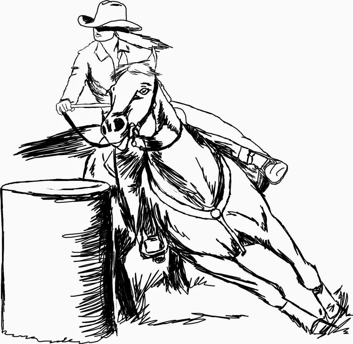 barrel-horse-drawing-coloring-pages