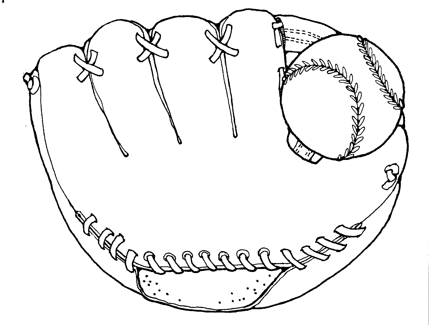 baseball glove drawing at getdrawings free download