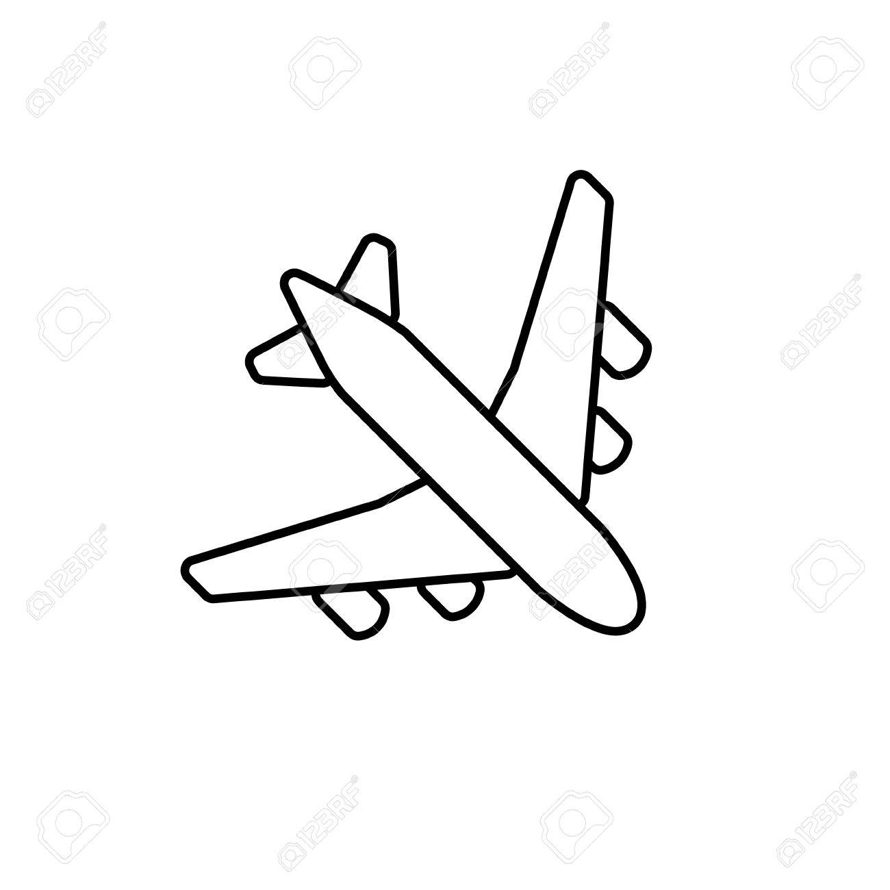 Basic Airplane Drawing at GetDrawings | Free download
