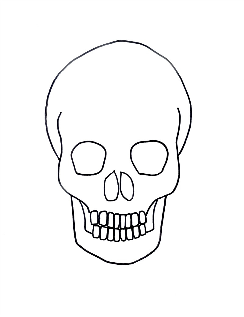 Basic Skull Drawing at GetDrawings Free download