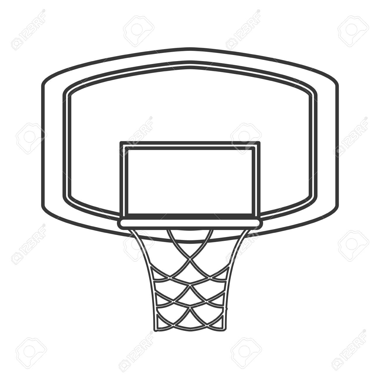 Basketball Backboard Drawing at GetDrawings Free download