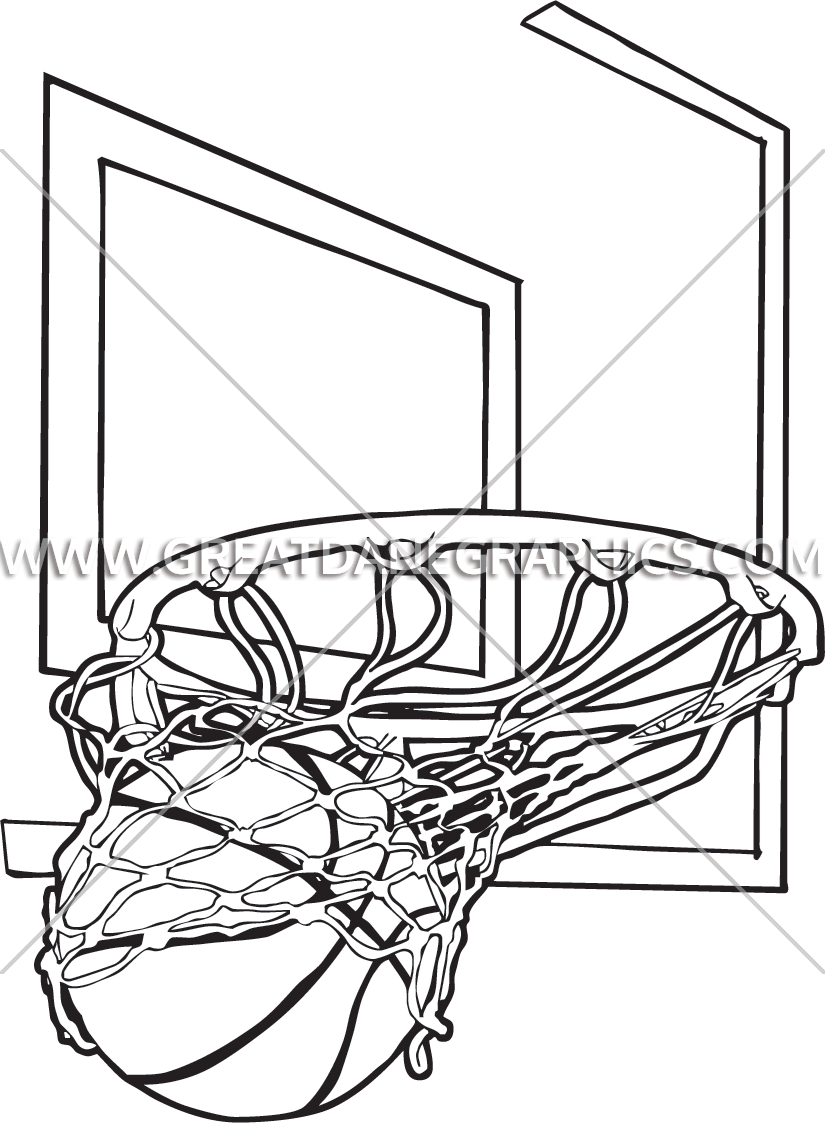 Basketball Net Drawing at GetDrawings | Free download