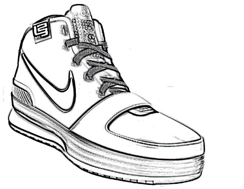 Basketball Shoes Drawing at GetDrawings Free download