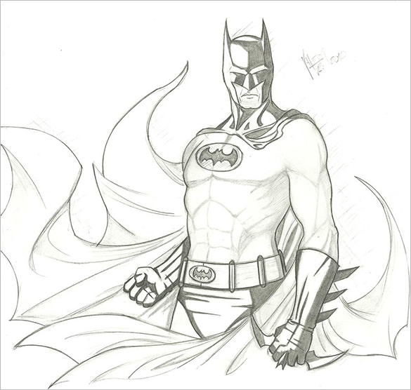 Batman Outline Drawing at GetDrawings Free download