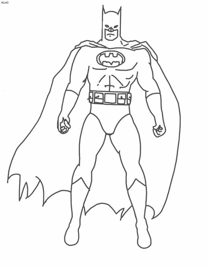 Batman Drawing Pages At Getdrawings Free Download