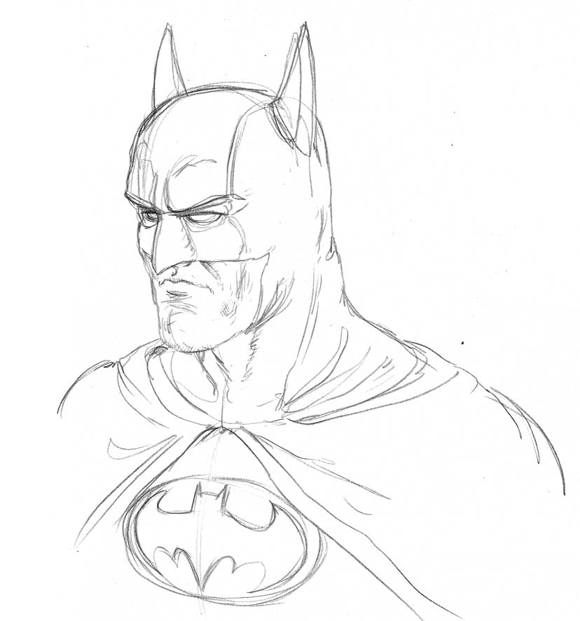 Batman Drawing Tutorial at GetDrawings | Free download