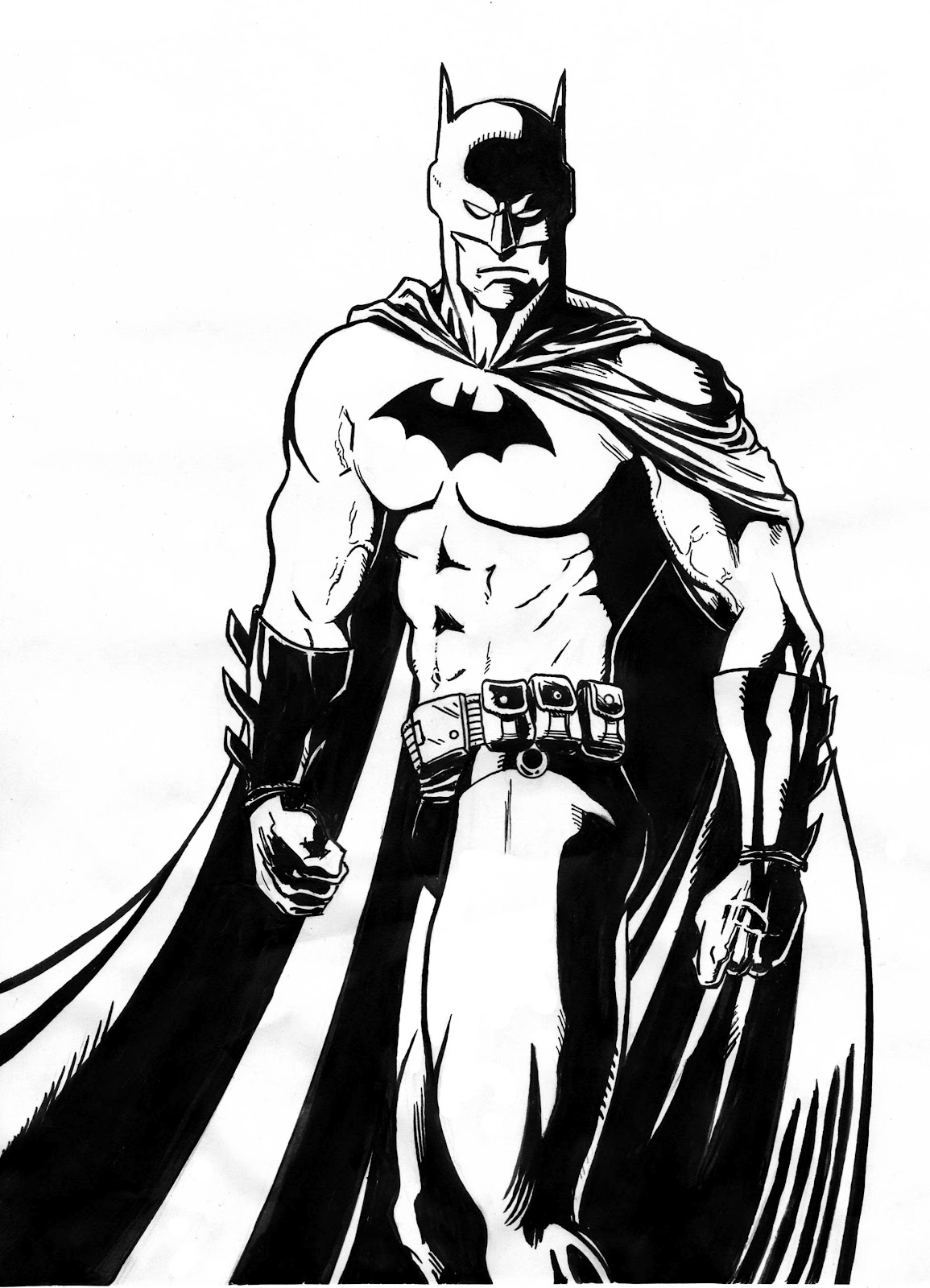 Batman Line Drawing at GetDrawings Free download