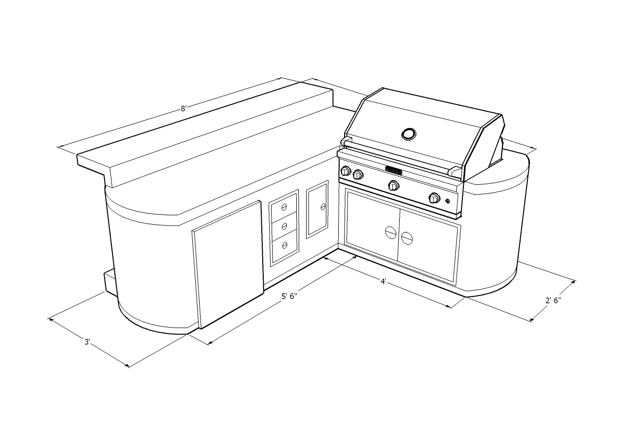 Bbq Pit Drawing at GetDrawings | Free download