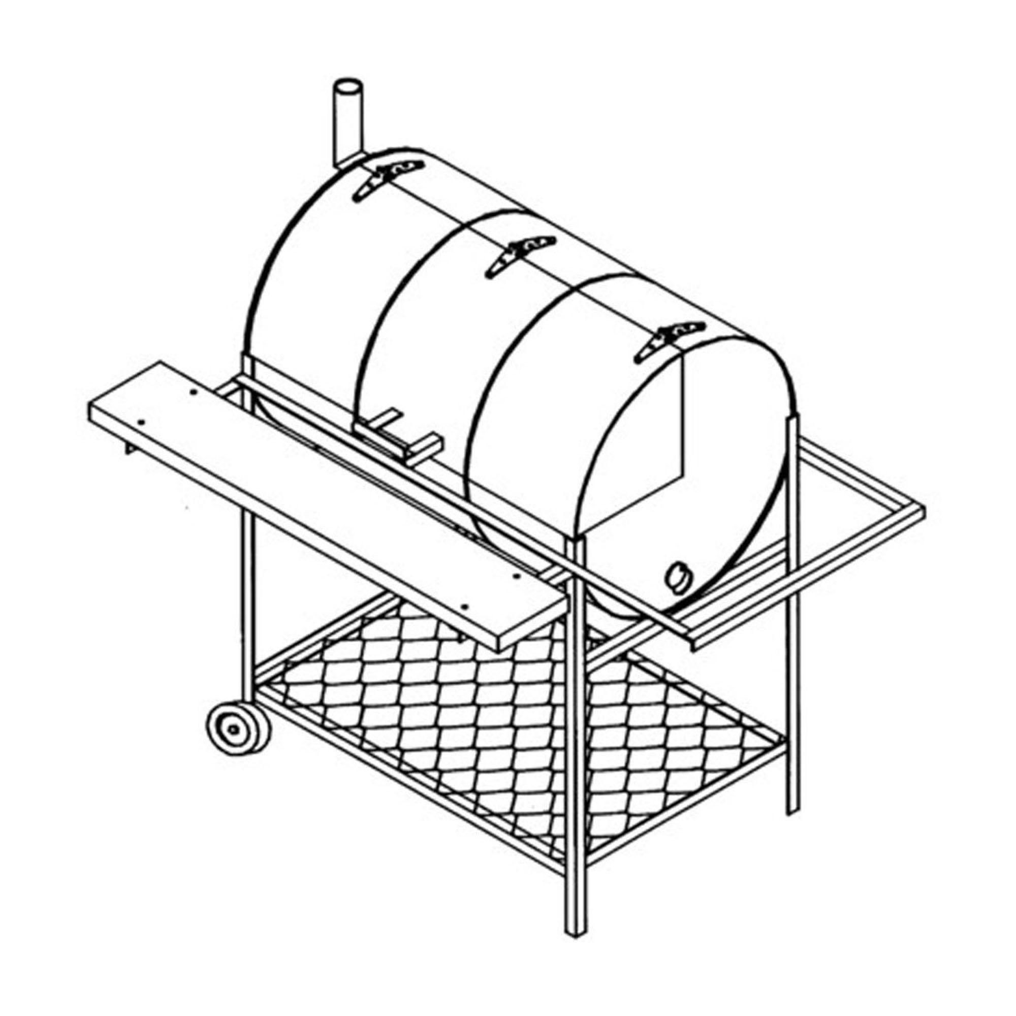 Bbq Pit Drawing at GetDrawings | Free download