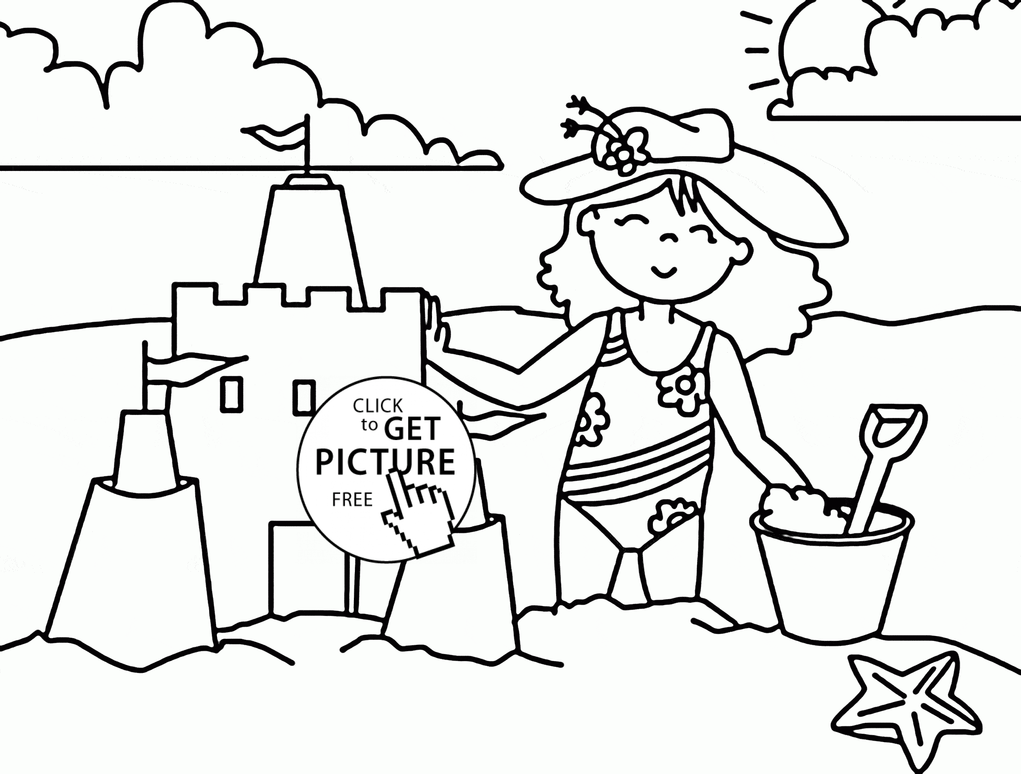 Beach Drawing For Kids at GetDrawings Free download