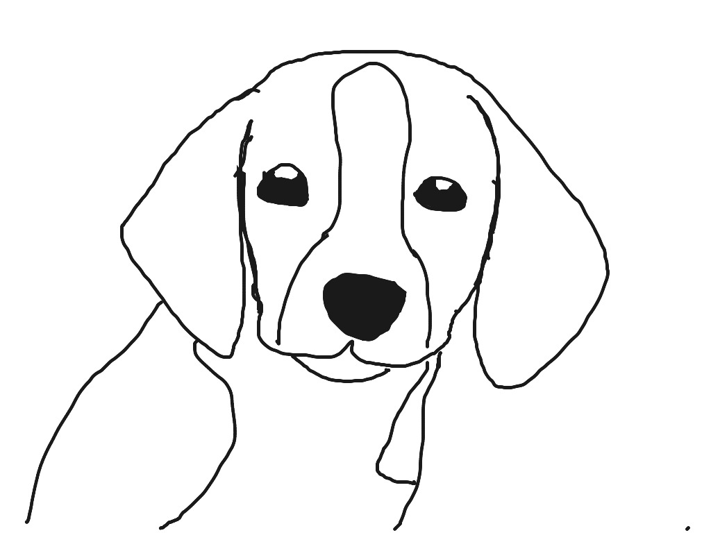 Beagle Line Drawing at GetDrawings | Free download