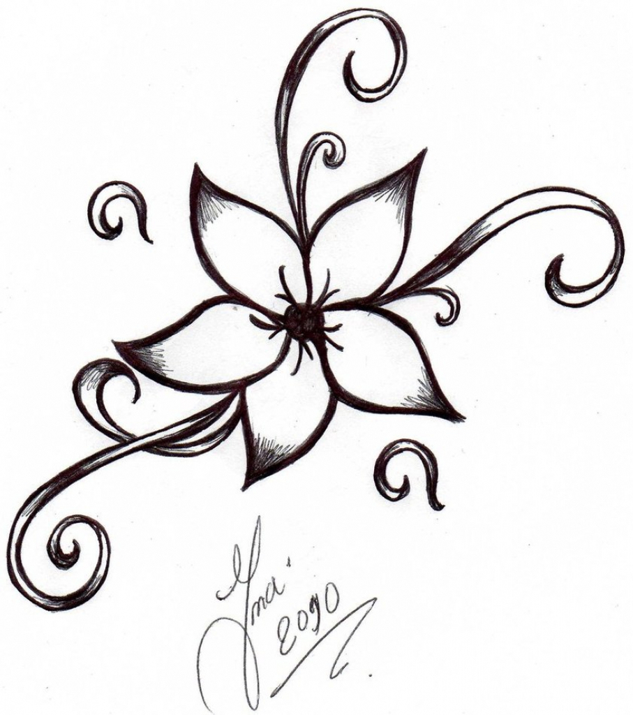 Beautiful Flowers Drawing Step By Step at GetDrawings | Free download