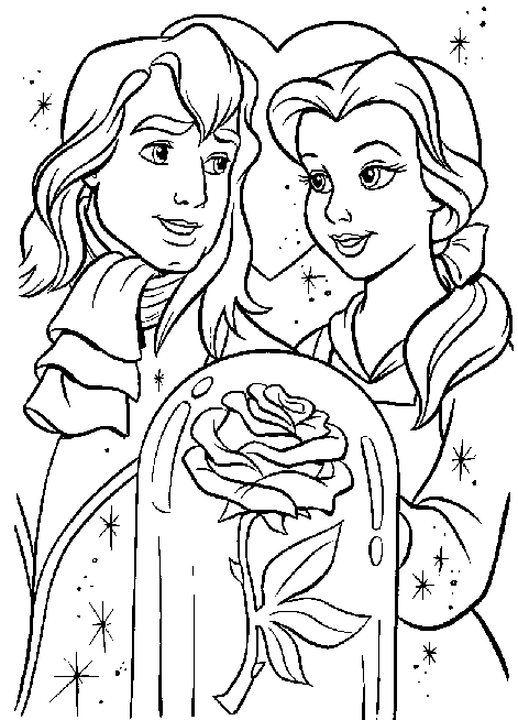 Beauty And The Beast Rose Drawing at GetDrawings | Free download