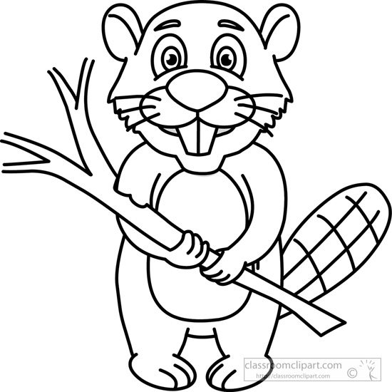 Beaver Outline Drawing At Getdrawings Free Download