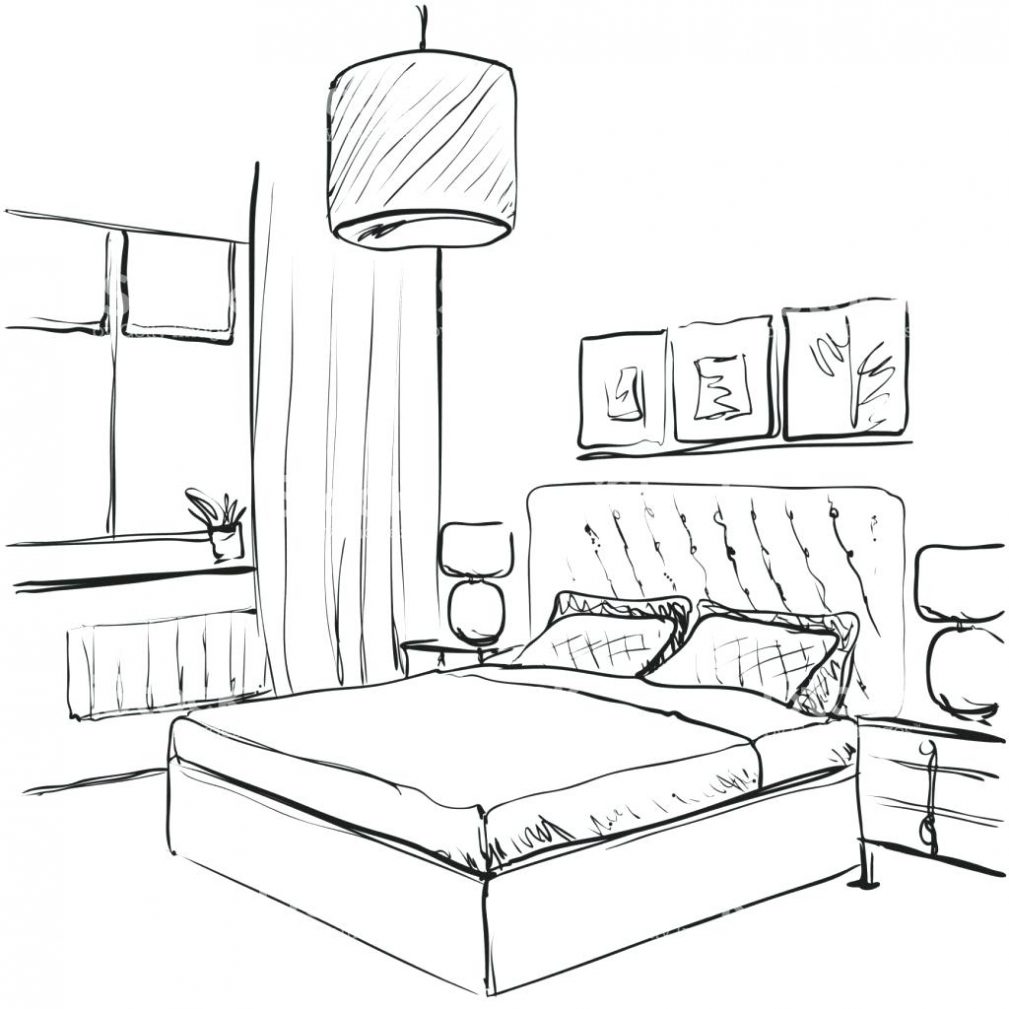 Bedroom Drawing Pencil at GetDrawings Free download