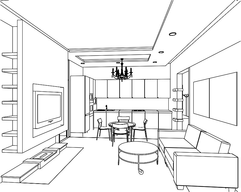 Bedroom Drawing Pencil at GetDrawings | Free download