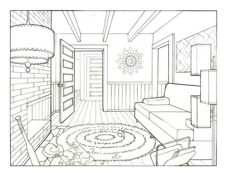 Bedroom Perspective Drawing at GetDrawings | Free download
