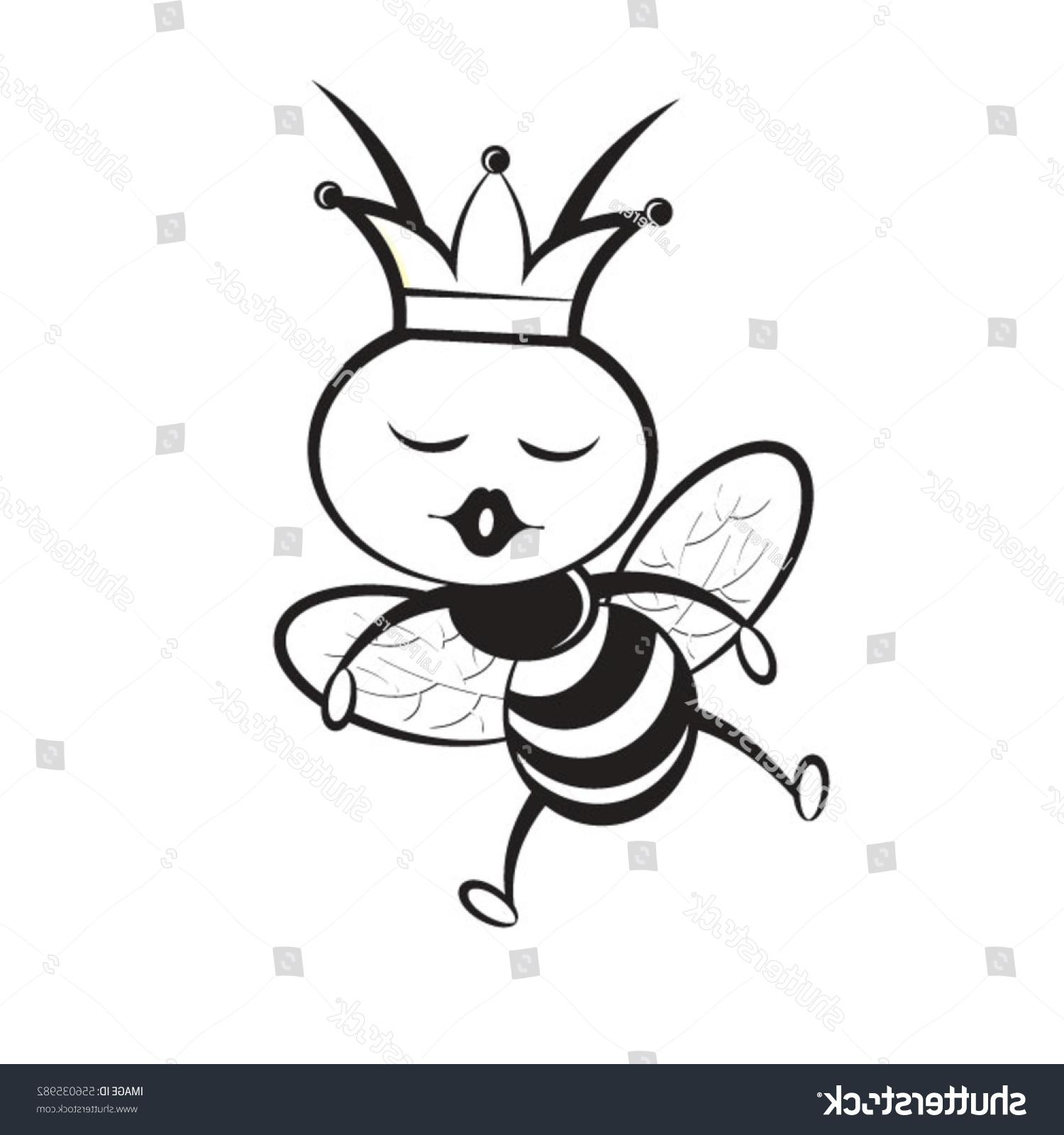 Контура пчела Королева