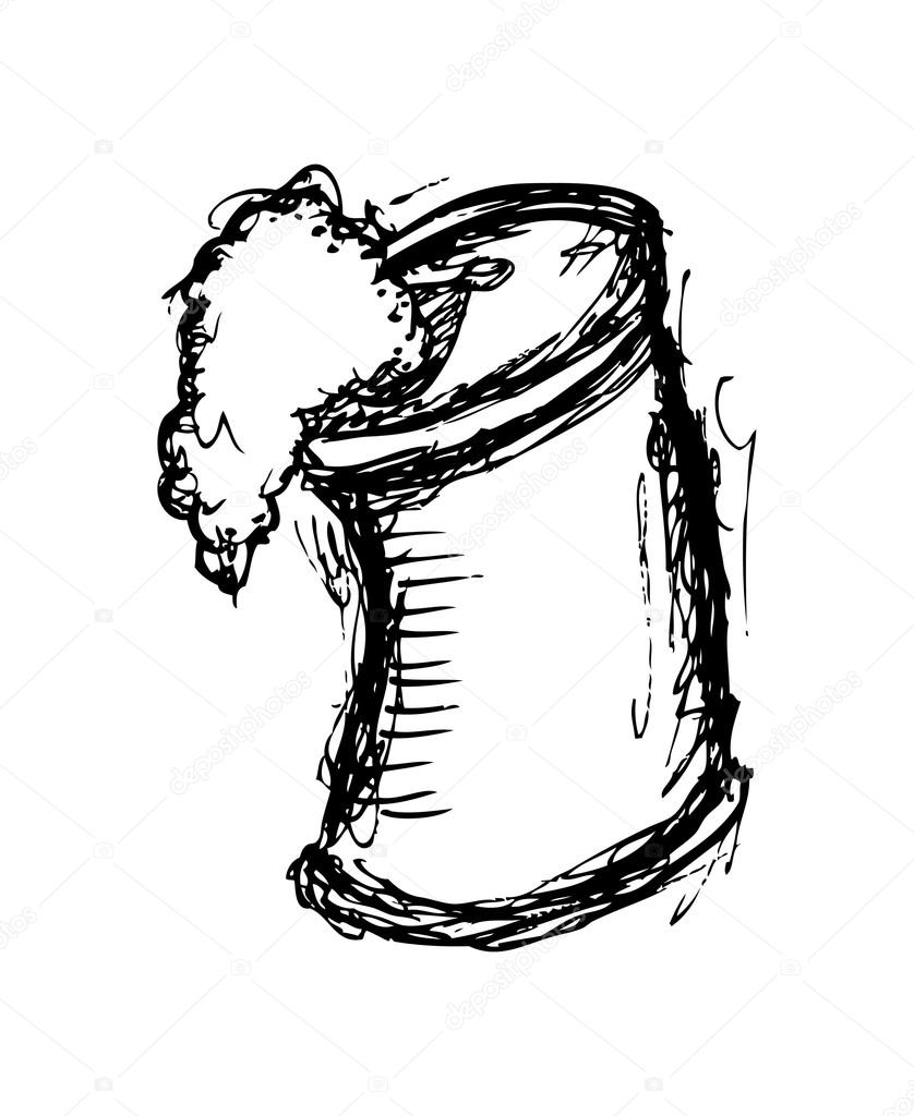 Beer Can Drawing at GetDrawings | Free download