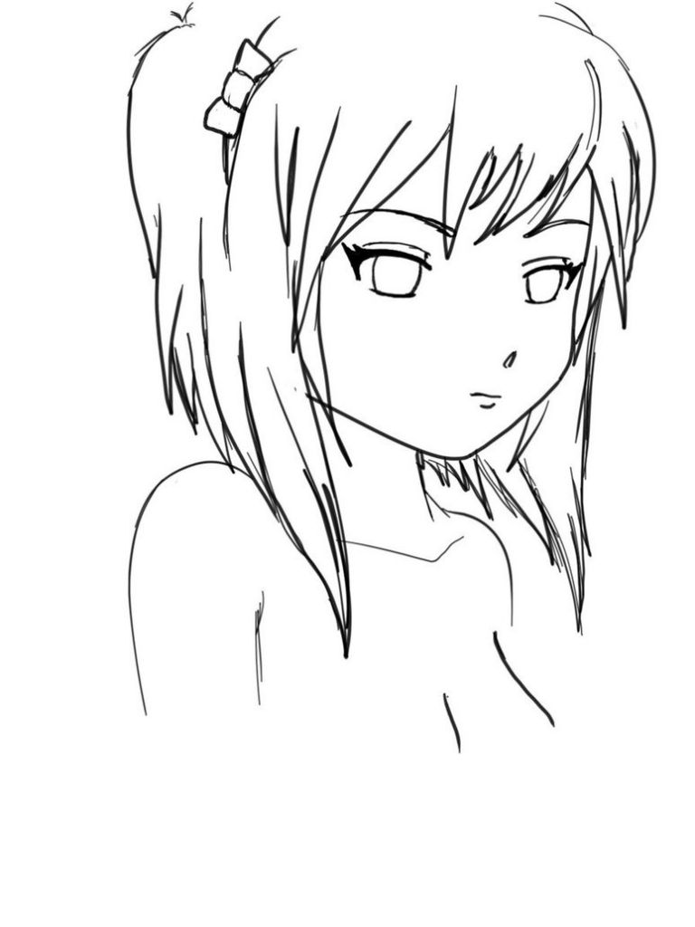 Beginner Anime Drawing at GetDrawings | Free download