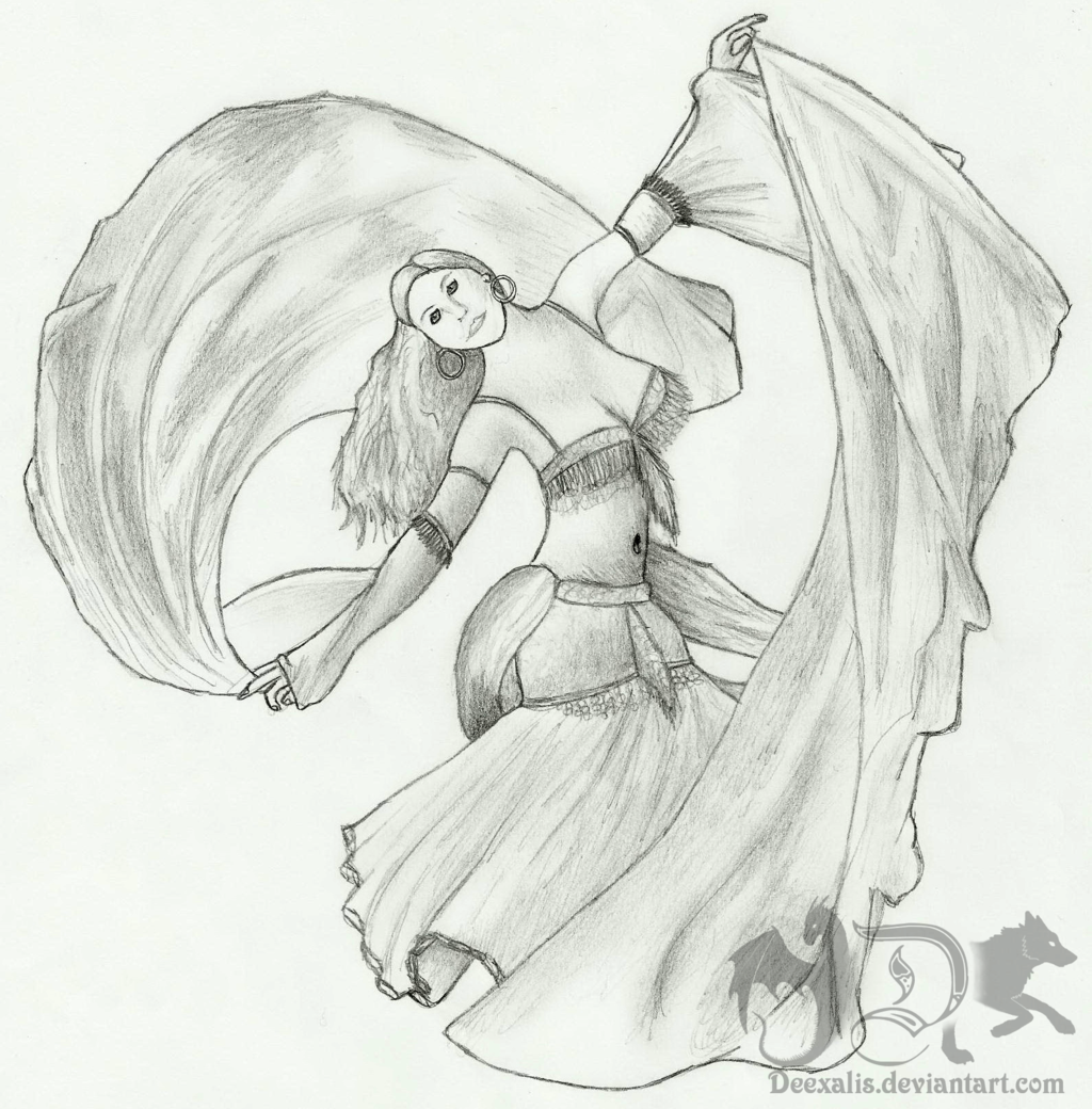 Belly Dancer Drawing at GetDrawings Free download