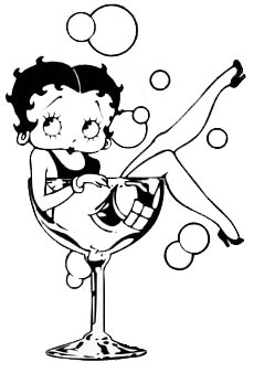 cool betty boop drawing