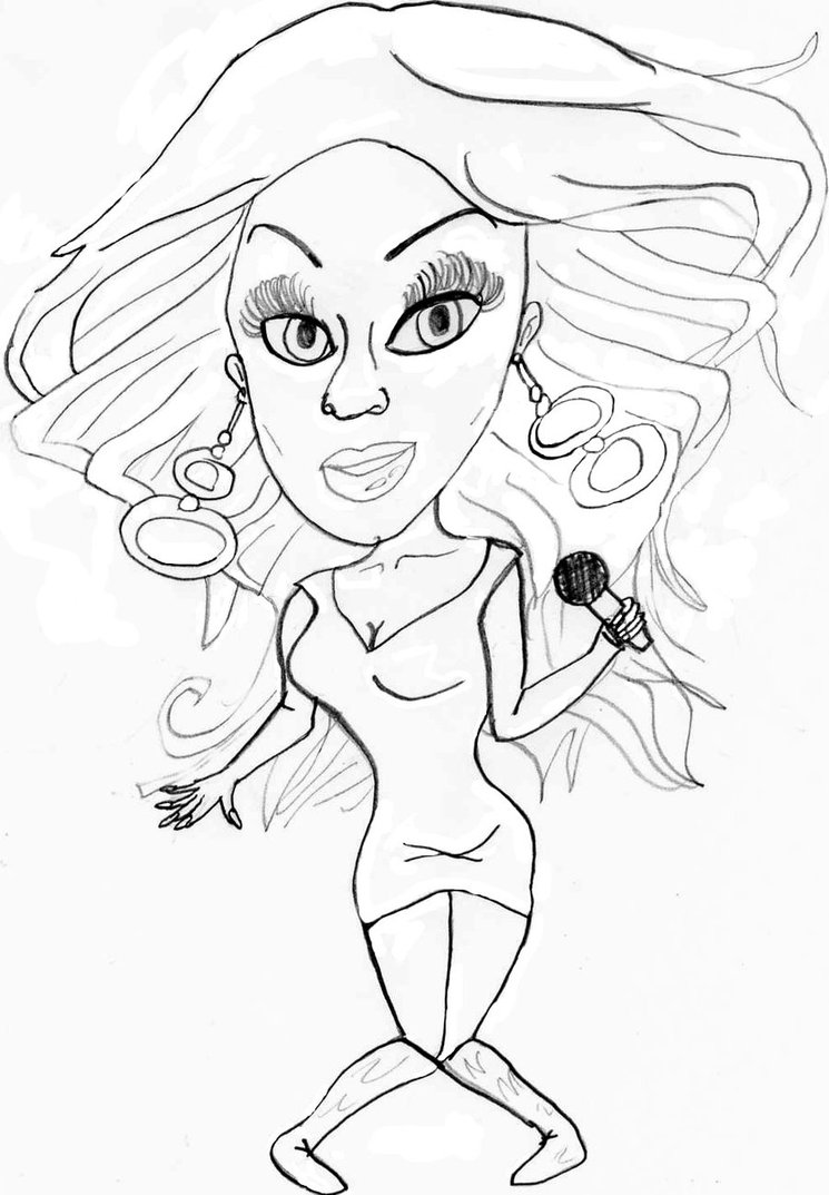 Beyonce Cartoon Drawing at GetDrawings Free download