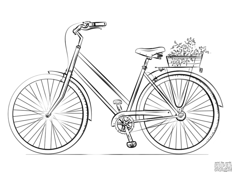 Bicycle Cartoon Drawing at GetDrawings Free download