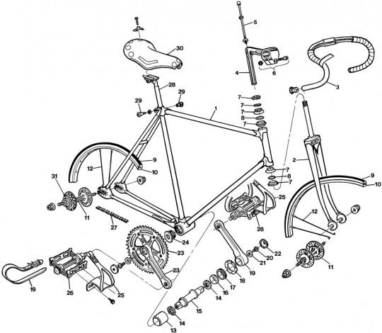 Bicycle Technical Drawing At Getdrawings Free Download