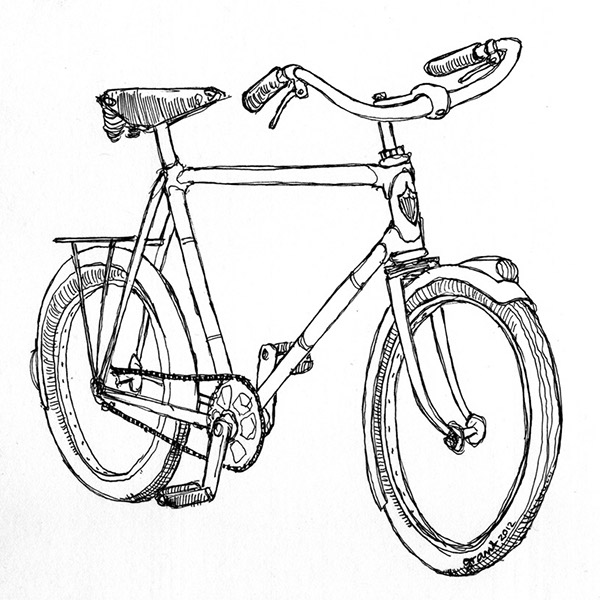 Bicycle Technical Drawing At Getdrawings Free Download