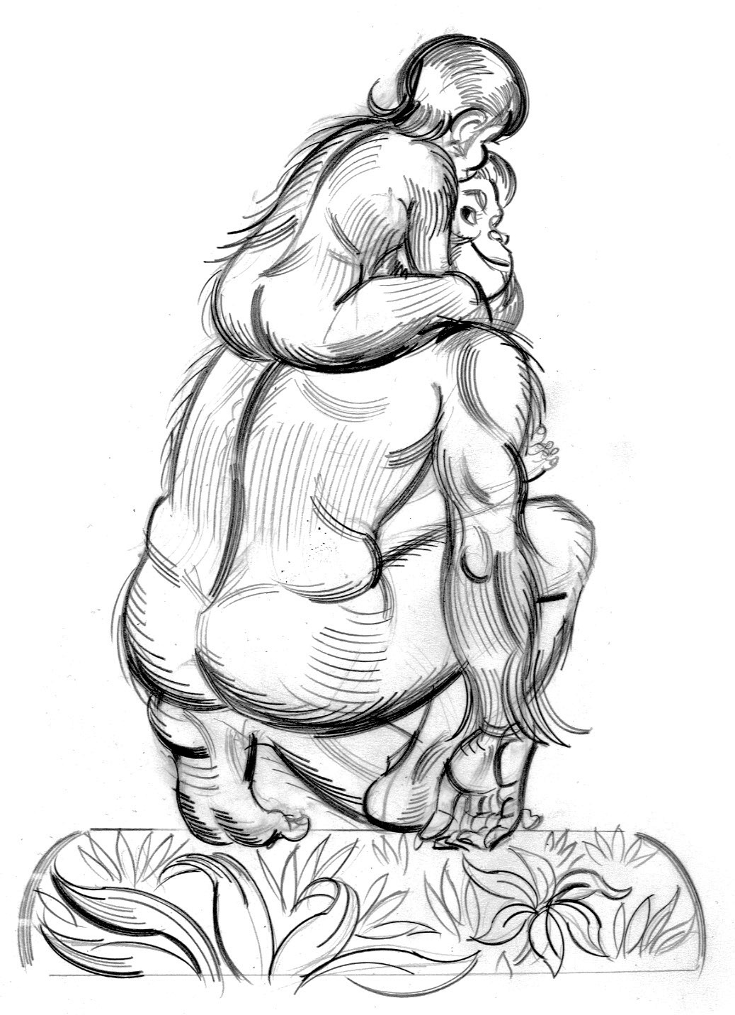 Bigfoot Drawing at GetDrawings | Free download