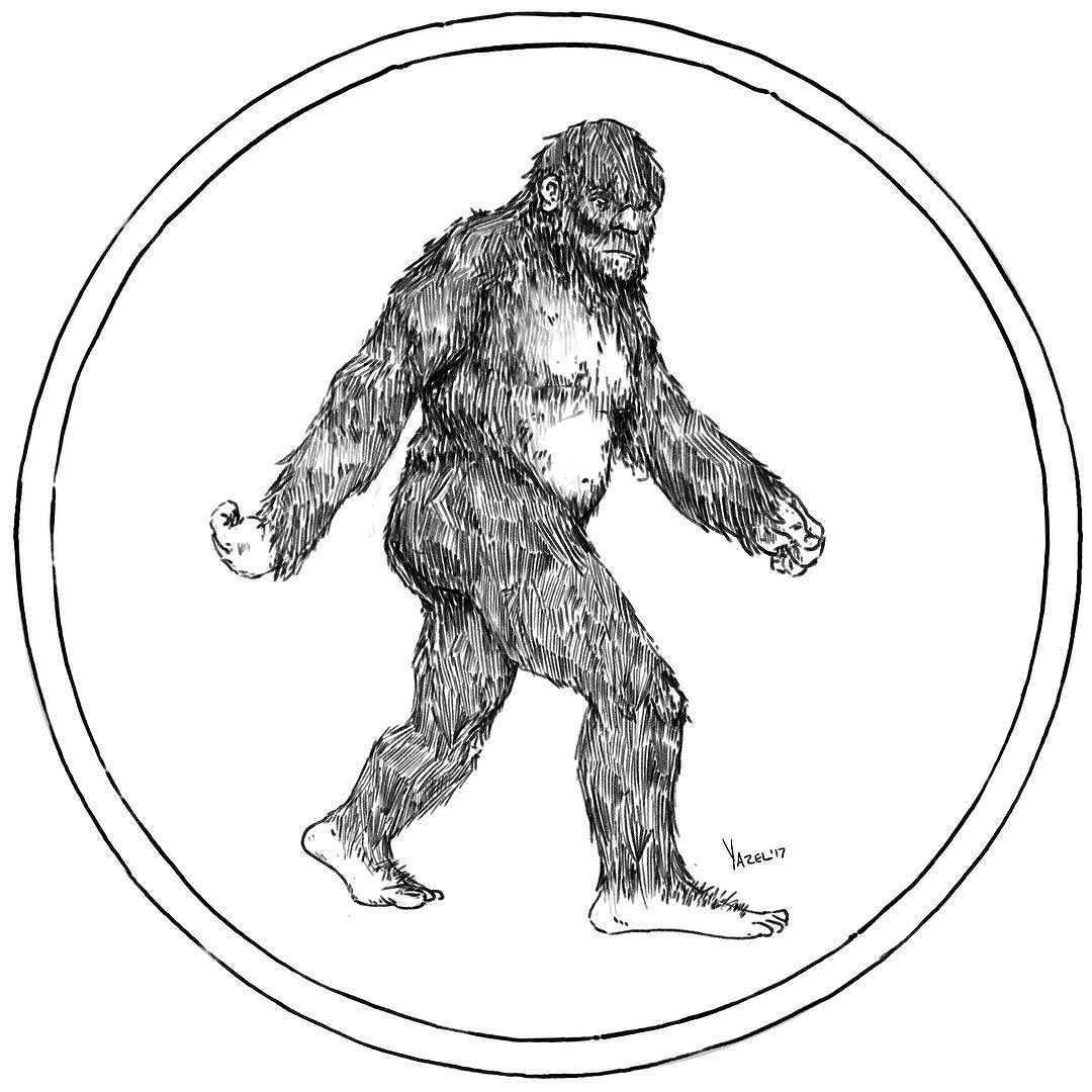 Bigfoot Drawing at Free for personal use Bigfoot