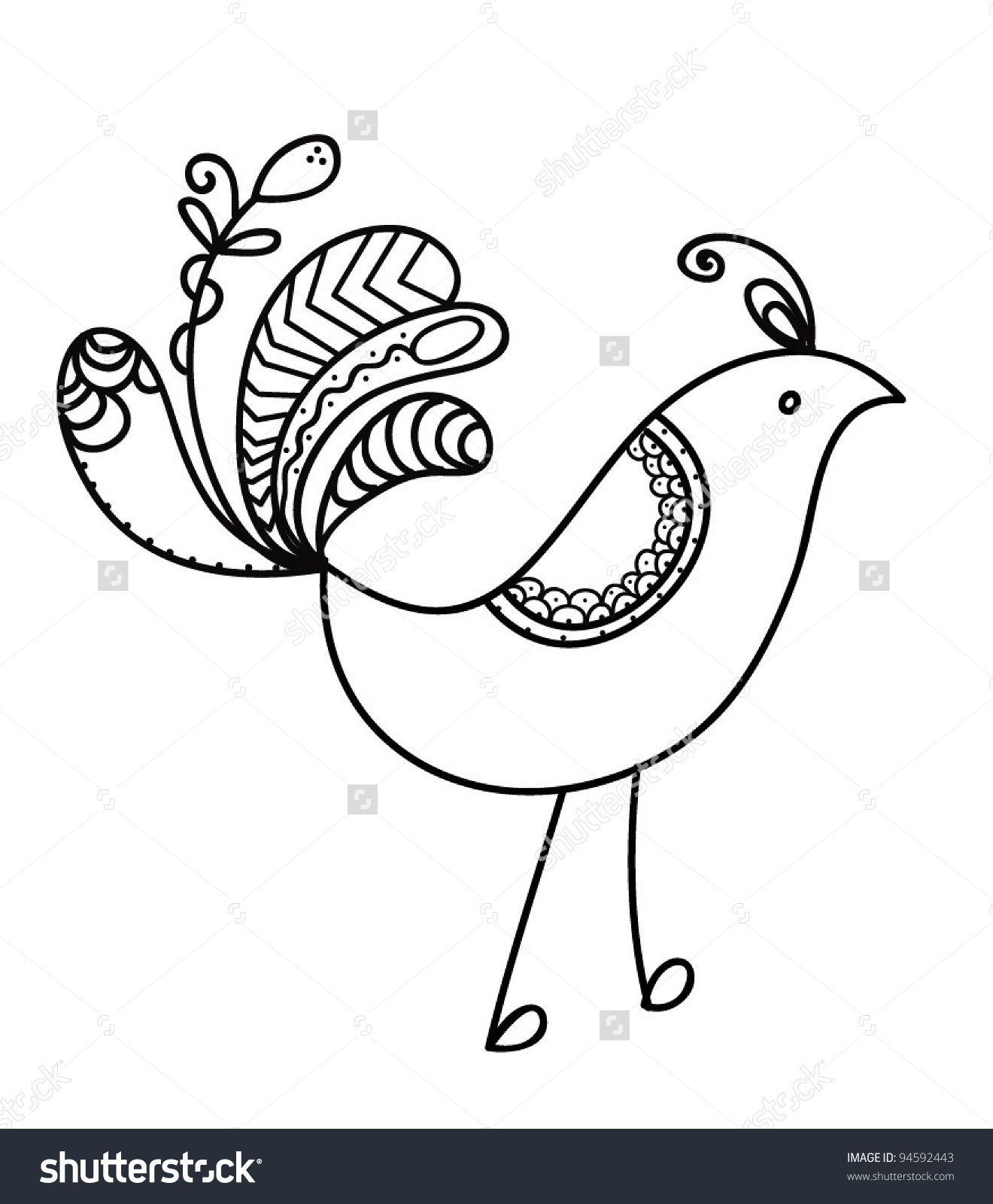 Bird Outline Drawing at GetDrawings | Free download