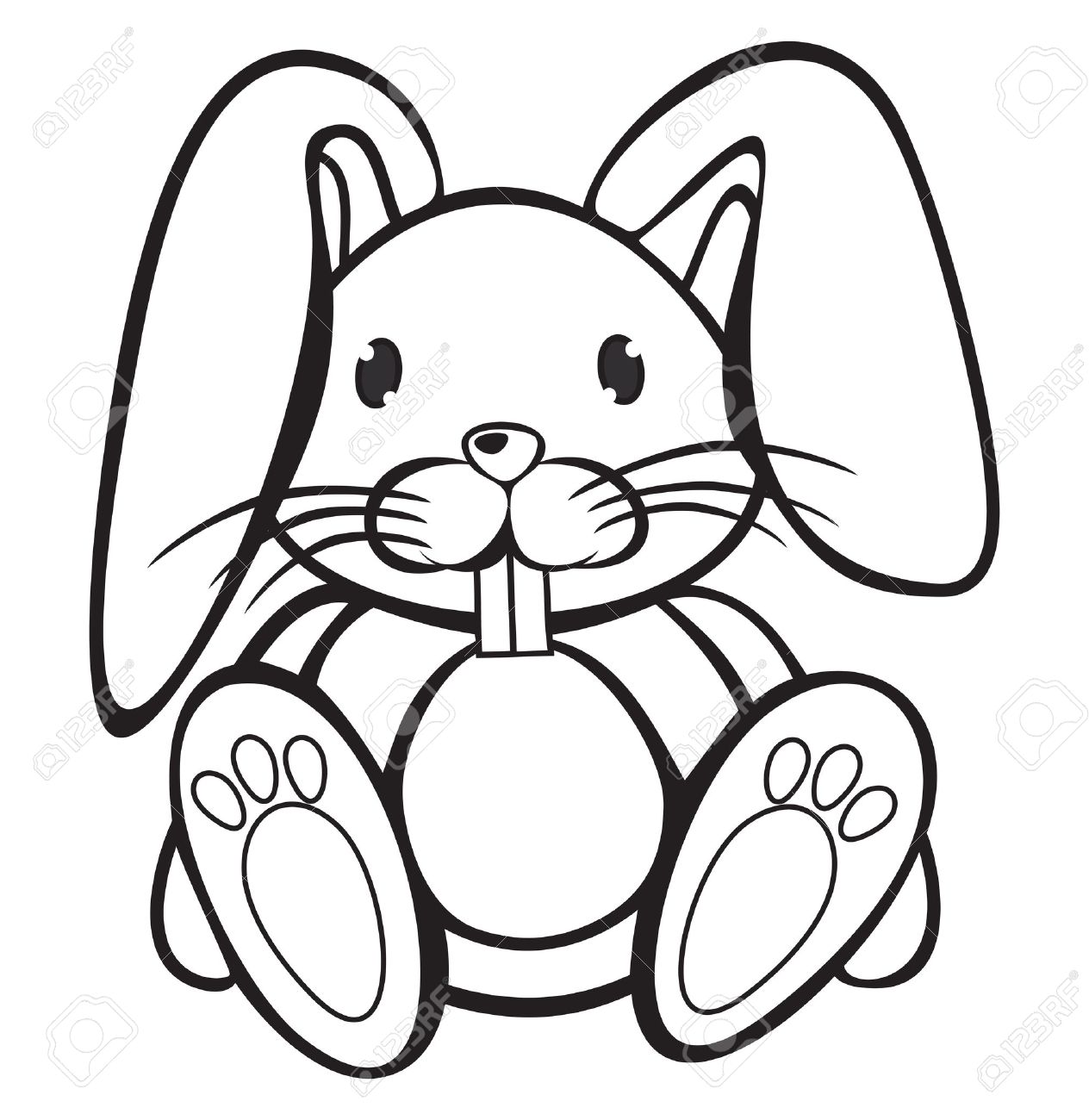 Black And White Rabbit Drawing at GetDrawings Free download