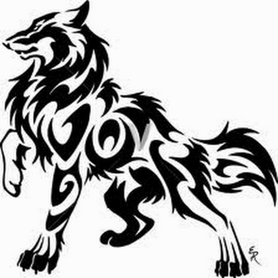 Black And White Wolf Drawing at GetDrawings Free download