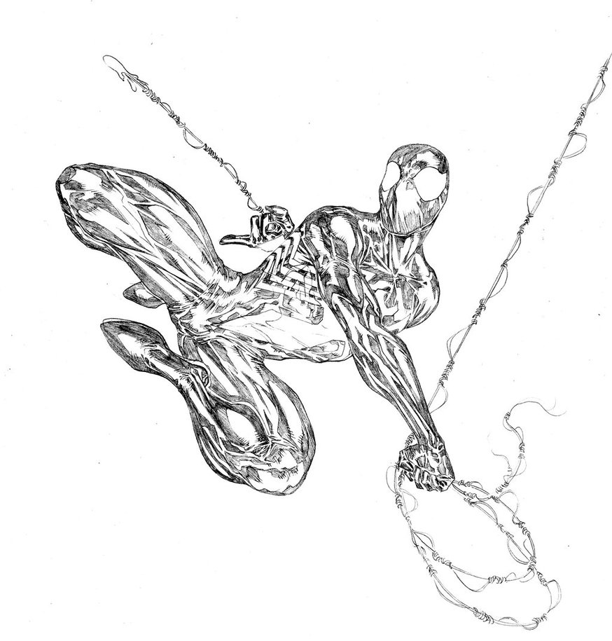 Black Spiderman Drawing at GetDrawings Free download