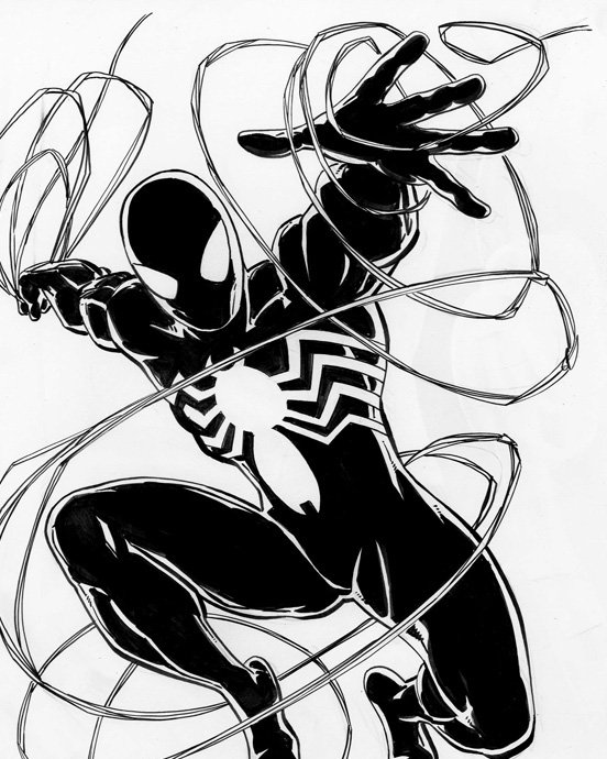 Black Spiderman Drawing at GetDrawings Free download