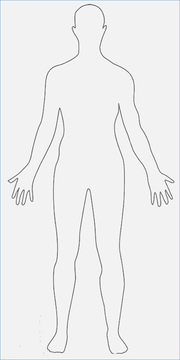 Blank Human Body Diagram Outline Printable
