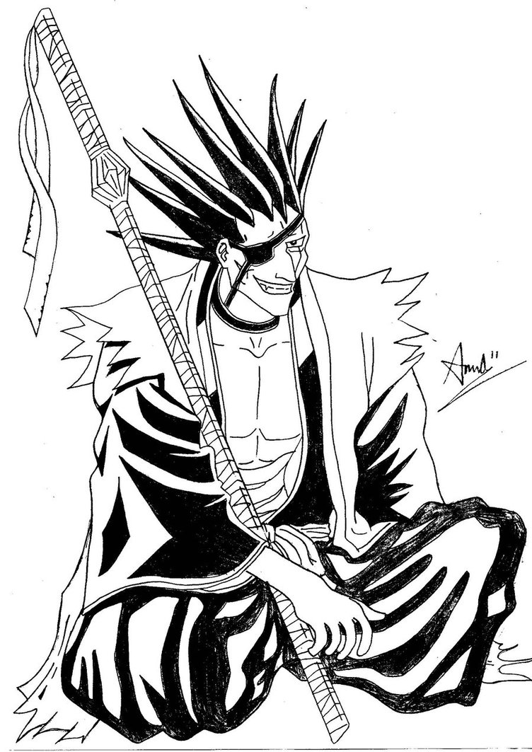 4. drawing images for 'Kenpachi'. 