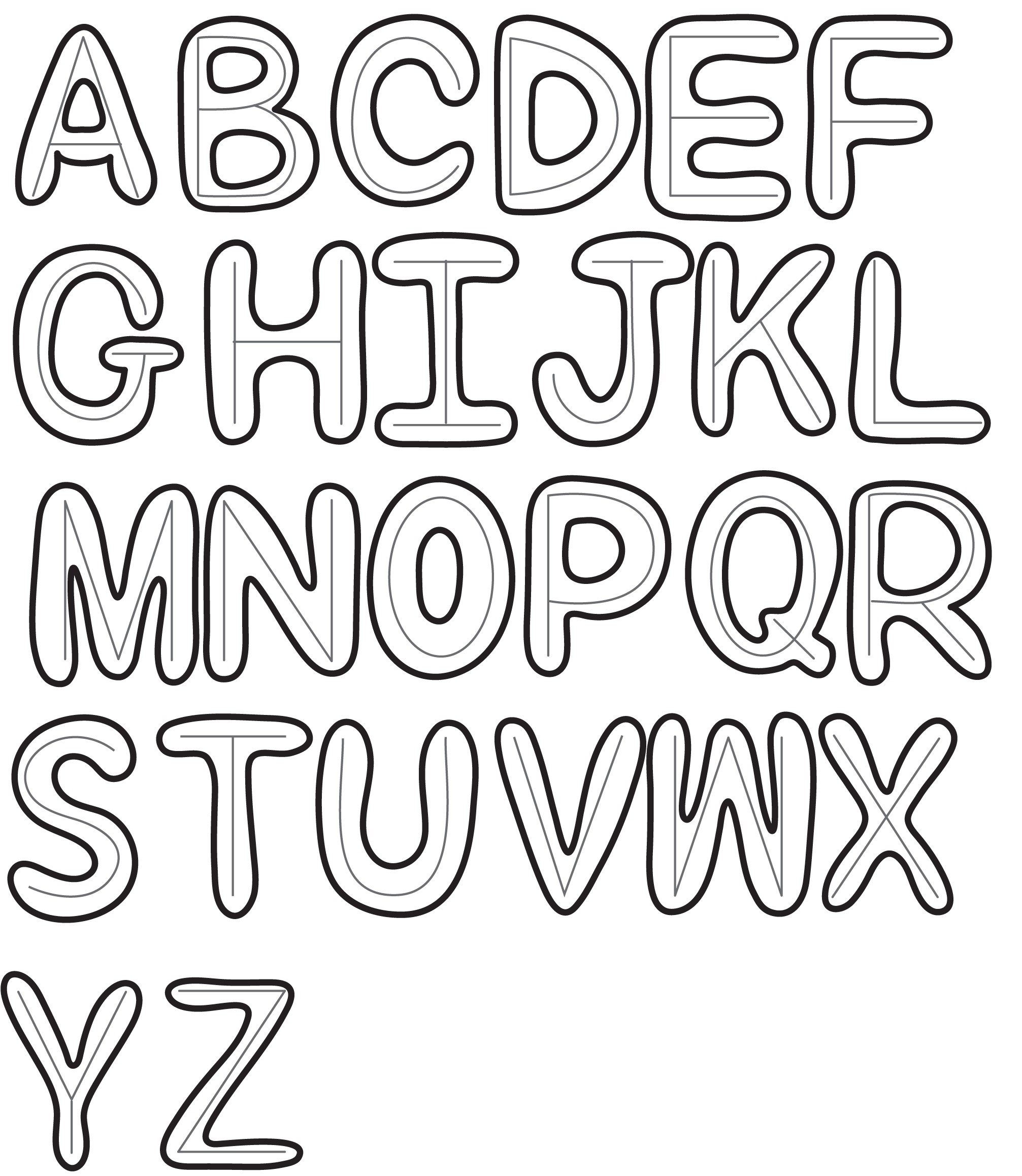 Block Letters Drawing At GetDrawings Free Download