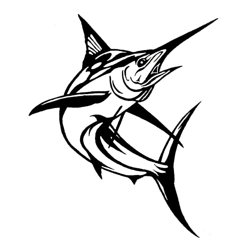 Blue Marlin Drawing at GetDrawings | Free download