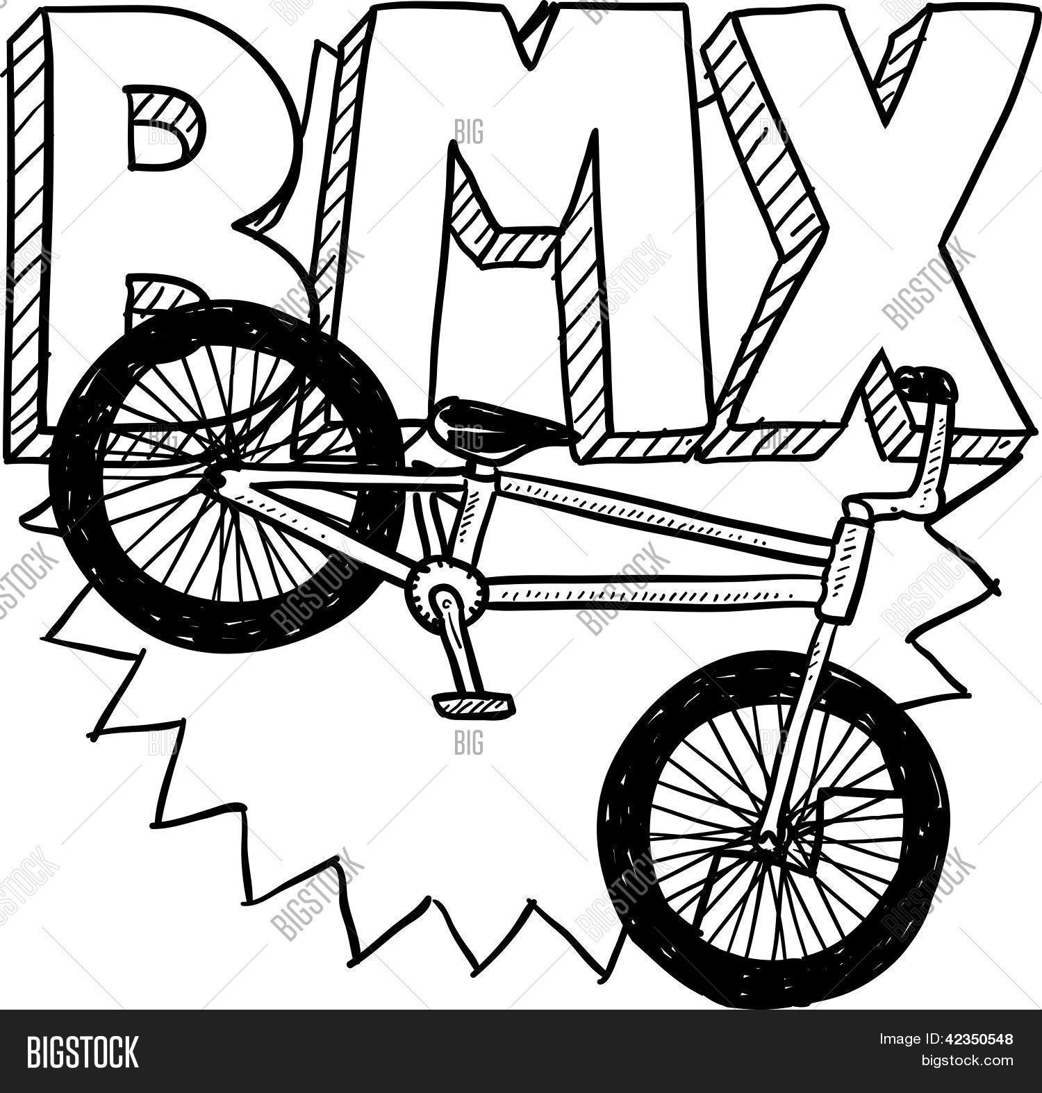 Bmx Bike Drawing at GetDrawings Free download