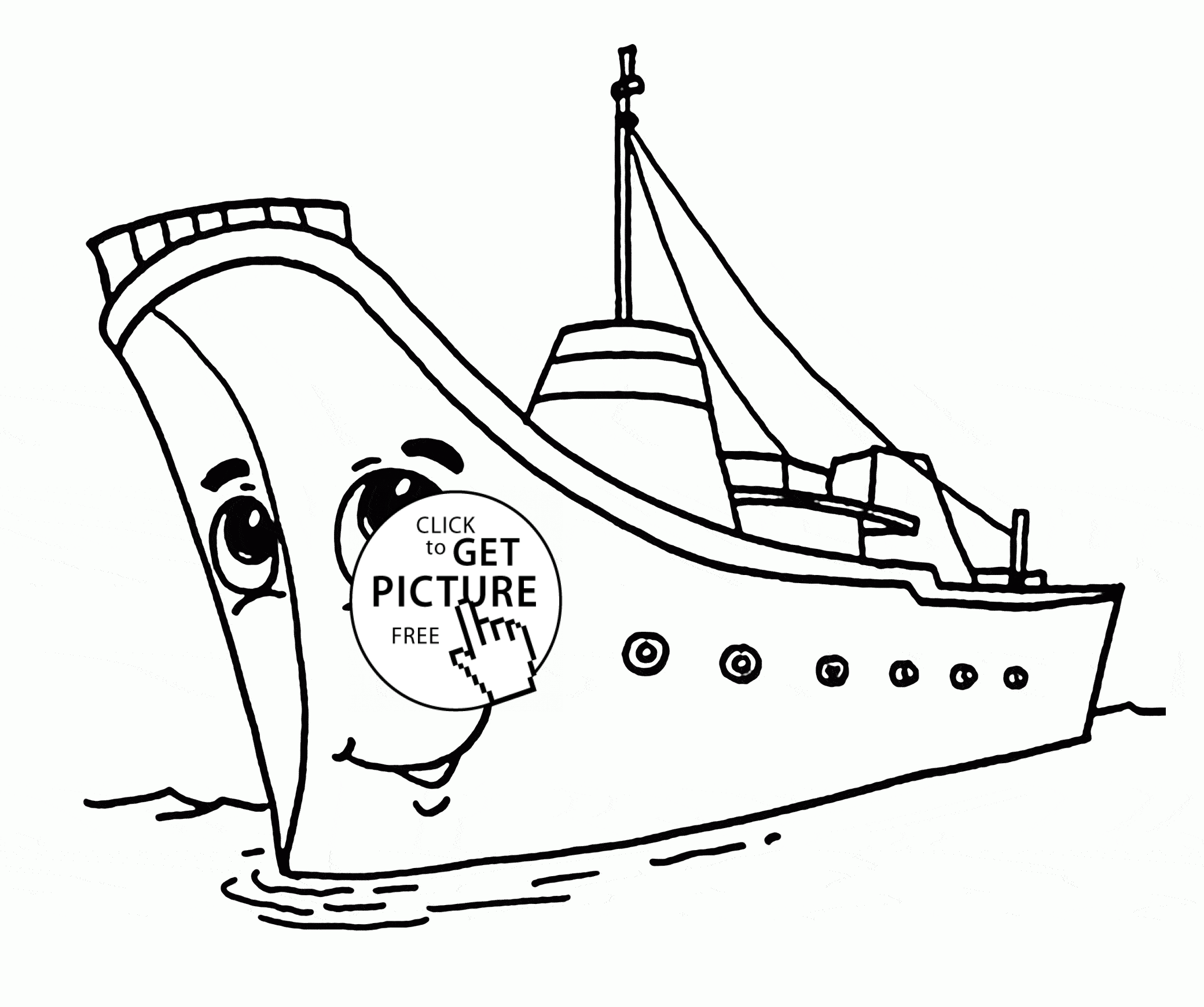 Boat Cartoon Drawing at GetDrawings Free download