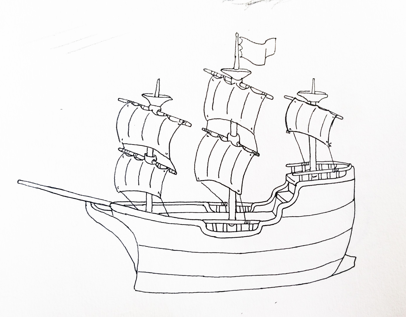 Simple Easy Sketch Drawings Ships 