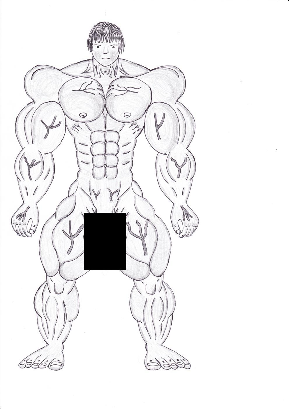 Bodybuilder Drawing at GetDrawings | Free download