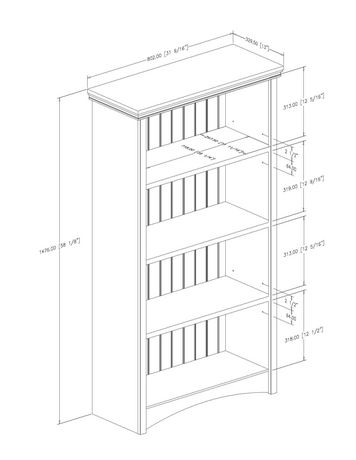 Book Shelf Drawing At Getdrawings Free Download