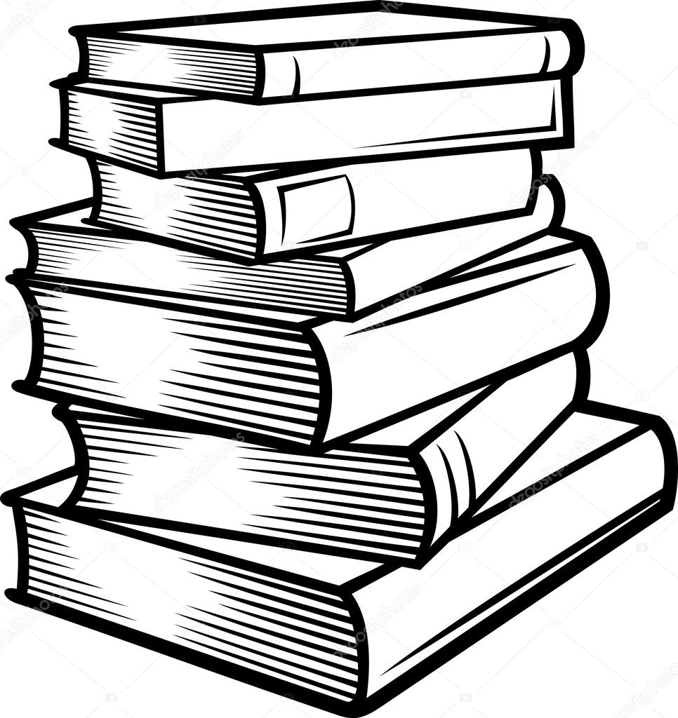 Book Stack Drawing at GetDrawings Free download