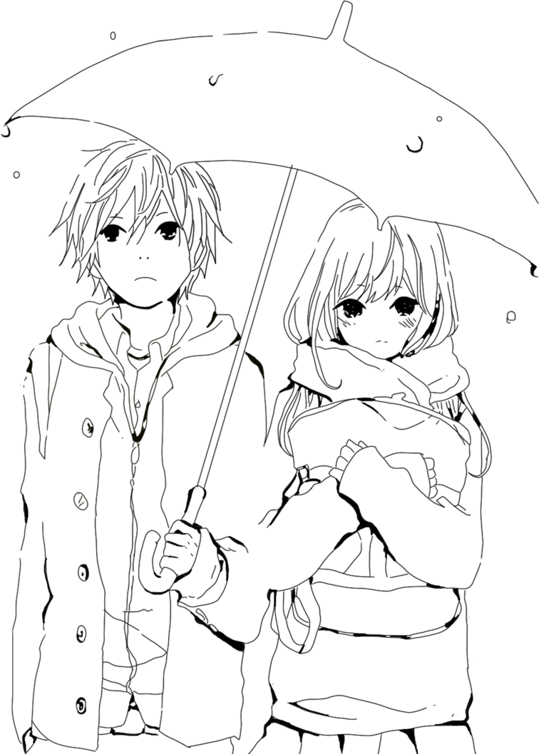 Boy And Girl Anime Drawing at GetDrawings | Free download