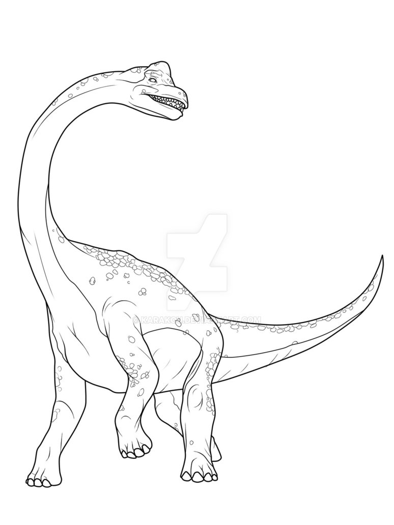 Brachiosaurus Drawing at GetDrawings | Free download